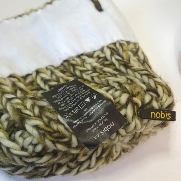 Nobis NEW Wool Knit Toque Beanie Hat Shroom Boho Sweater Warm - Picture 10 of 14